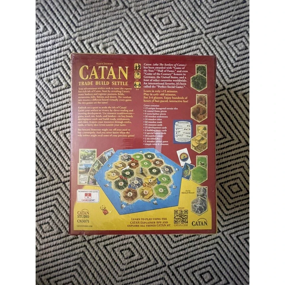 CATAN Board Game Strategy Classic Family Fun 3-4 Players Ages 10+ NEW